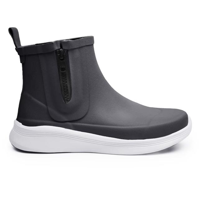 Чоботи гумові Raa DESIGN сірий з білою підошвою 36 -36