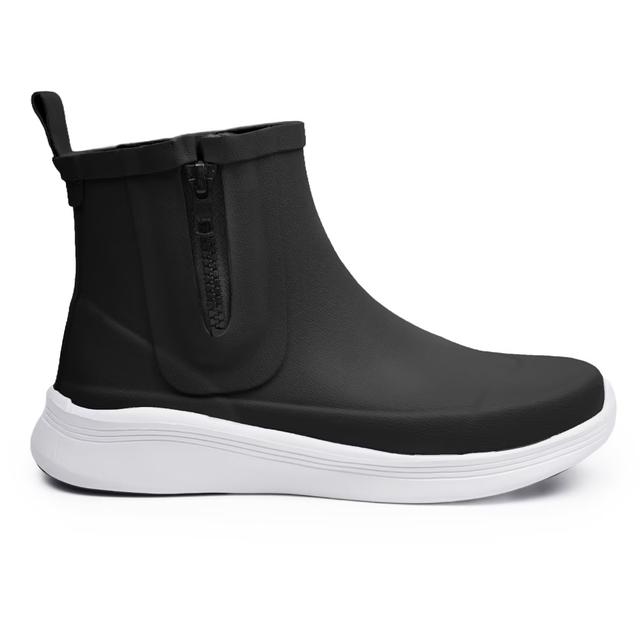 Чоботи гумові Raa DESIGN чорний з білою підошвою 37 -37